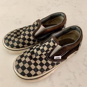 VANS Boys Toddler Size 8 Classic Checker Board